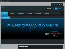 Tablet Screenshot of pandorumgaming.net